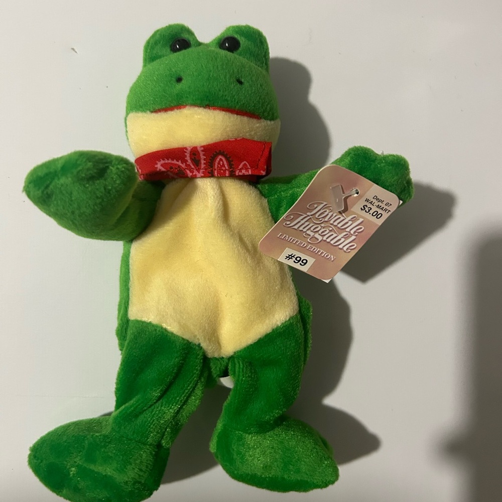 Lovable Huggable limited edition #99 plush frog stuffed animal